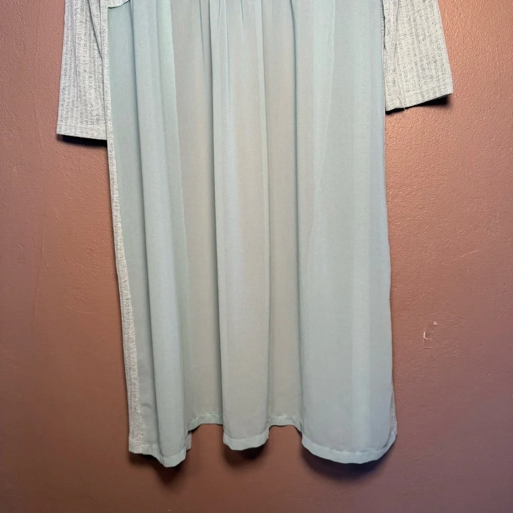 Cirana Mint Green Pastel Duster Cardigan Women's Size Large Boho Feminine Flowy
